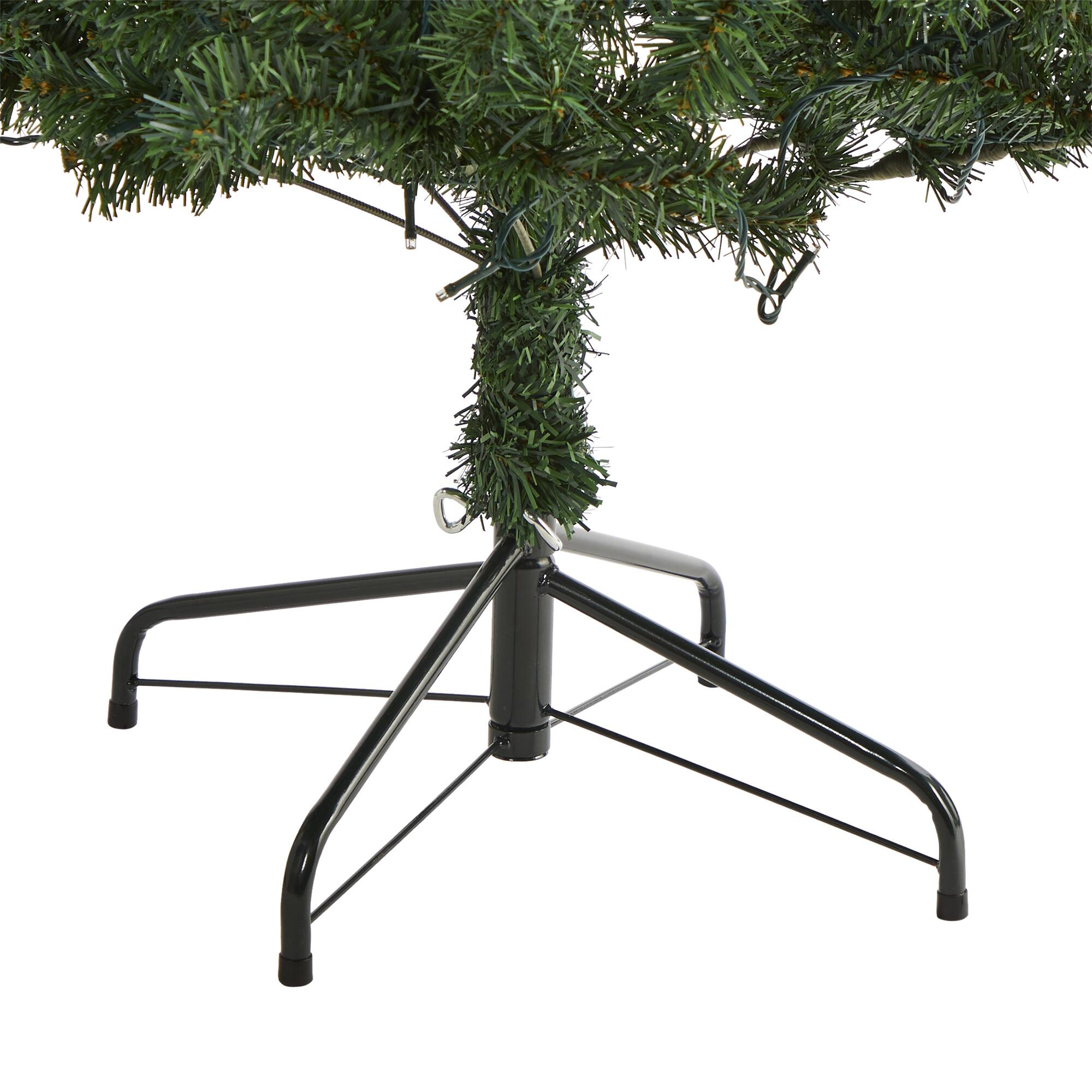 6ft. Pre-Lit Northern Tip Pine Artificial Christmas Tree, Clear LED Lights